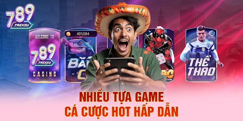 Đa dạng trò chơi cá cược hot tại win888